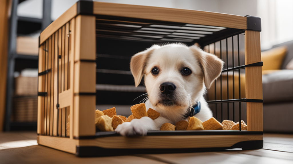 how to crate train a puppy step-by-step using positive reinforcement